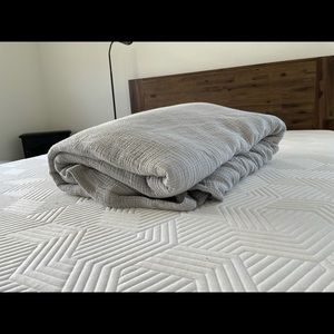 Cloud Cotton Duvet Cover - King - Smoke Gray